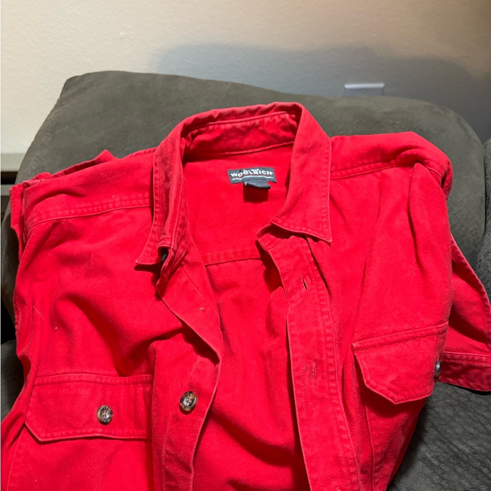 Longsleeve red wool shirt
